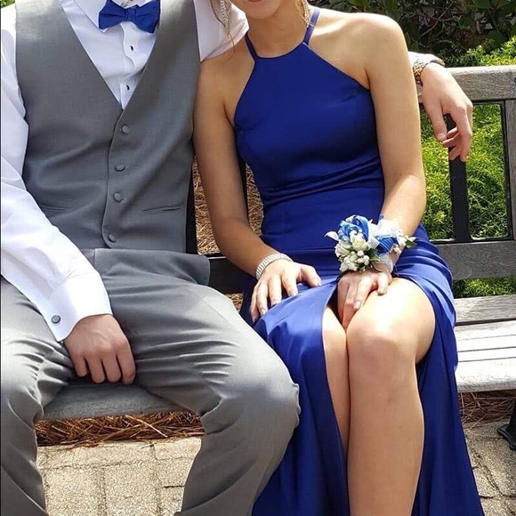Sherri hill royal blue prom dress - Picture 4 of 5